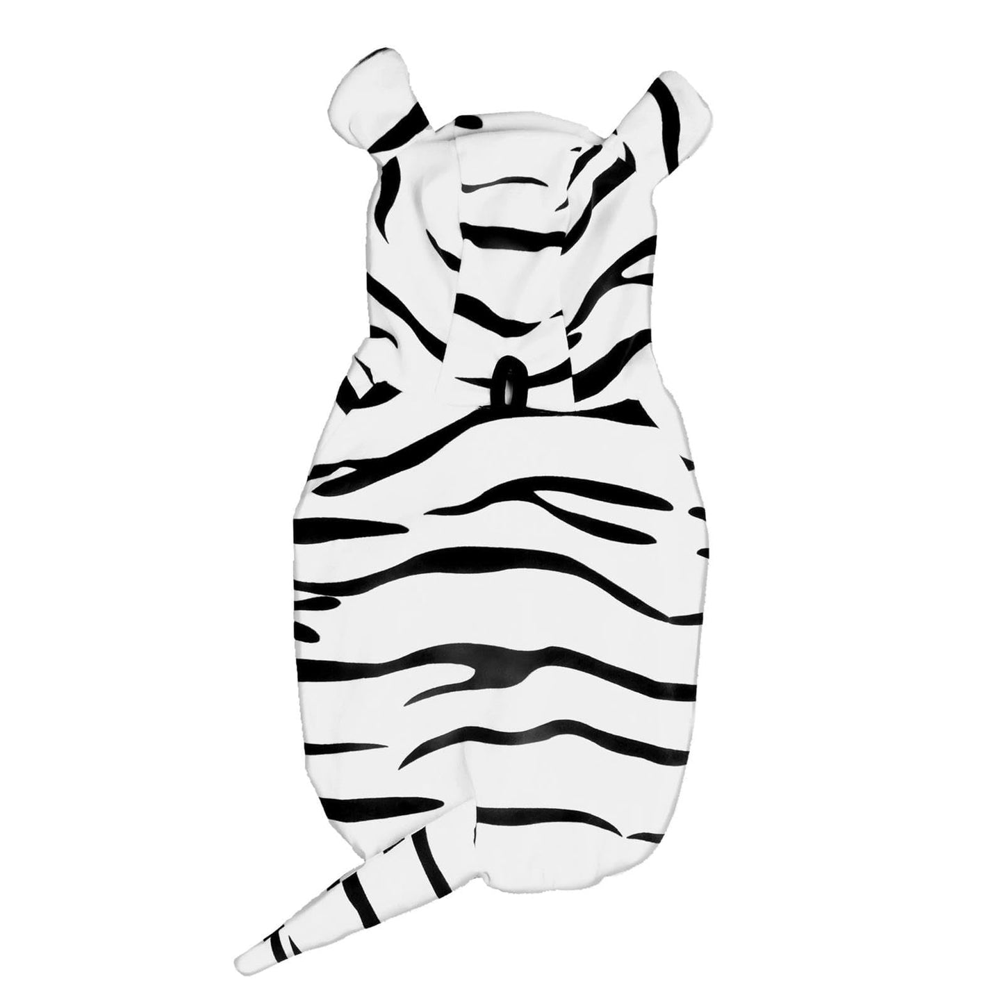 DELIFUR Large Dog Tiger Costume - White Tiger Halloween Costume for Medium Large Dogs Golden Retriever Labrador Rottweiler Cute Hoodie Outfit
